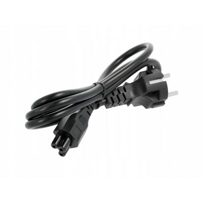 Cable de alimentación tipo trébol - Longitud 1.2m | Compatible con portátiles y dispositivos eléctricos