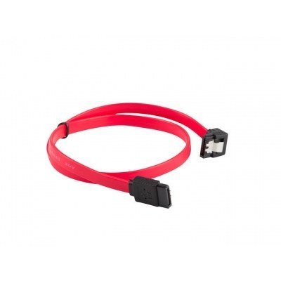 Cable sata iii lanberg 6gb - s hembra hembra angulo clip metal 0.5m