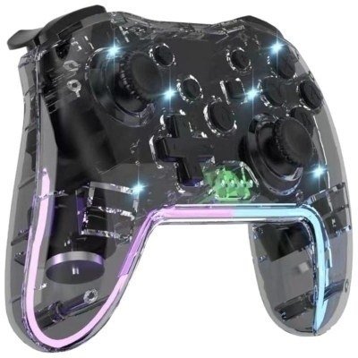 Gamepad Powergaming NS015 Negro Transparente RGB