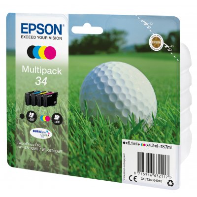 Cartucho de Tinta Original Epson nº34 Multipack/ Negro/ Cian/ Amarillo/ Magenta