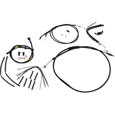 Kit de cable y línea de freno de manillar para manillares Gorilla Wide Glide BURLY BRAND B30-1216