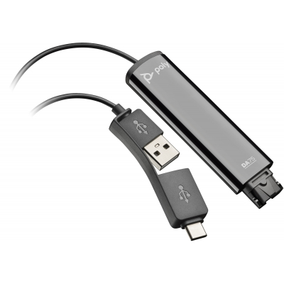 Adaptador negro DA75 USB a QD compatible con TAA