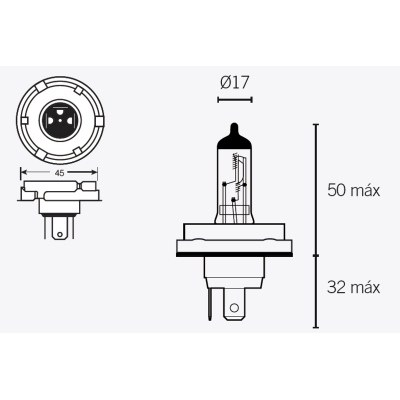 LAMPARA HALOGENA H5 14640