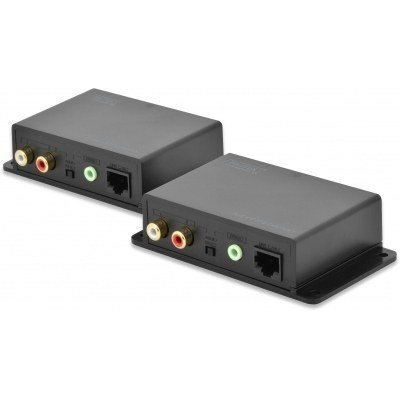 Balun Extensor Audio Ethernet Cat5 RCA/Jack 600m