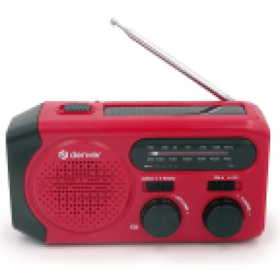RADIO DENVER SOLAR CON MANIVELA, LINTERNA Y FUNCION SOS