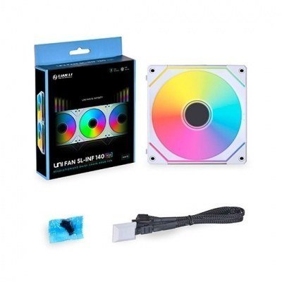 VENTILADOR 140X140 LIAN LI UNI FAN SL 140 INFINITY WHITE