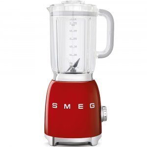 Batidora de vaso Smeg BLF01RDEU 800W 1,5 litros vaso de cristal rojo