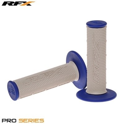 Puños compuestos dobles RFX serie Pro con centro gris (gris/azul), pareja FXHG2050099BU