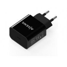 Cargador De Pared Aisens 20w 1xusb-c Negro