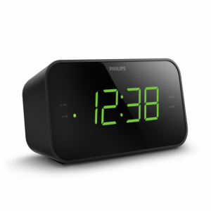 Radio reloj Philips TAR3306/12, FM, negro