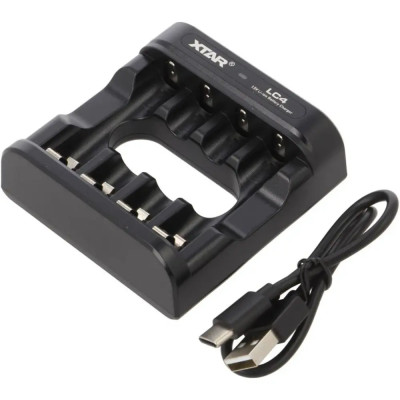 Cargador Baterias Li-Ion tipos AA, AAA, R03, R06 XTAR-LC4-1.5V 4 Celulas