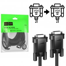 Hoco US11 Cable VGA a VGA de 2 Metros Negro