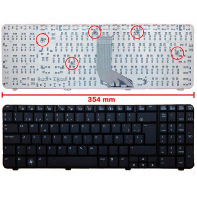 Teclado compatible para portátil HP g61 / cq61 / cq71 negro
