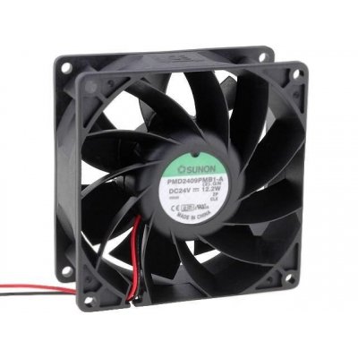 VENTILADOR 24Vdc 92x92x38mm 12,2W 2 Cables BOLAS Sunon
