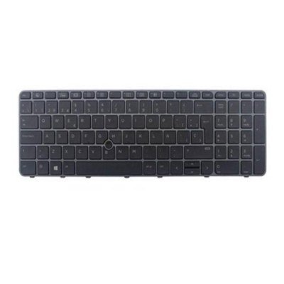 Teclado compatible para portátil HP 755 G3 / 850 G3 Marco Gris Retroiluminado + Pointstick