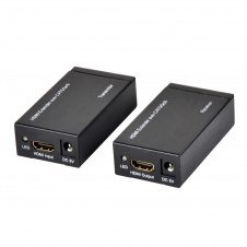 Ewent extensor audio video transmisor y receptor de señales AV negro