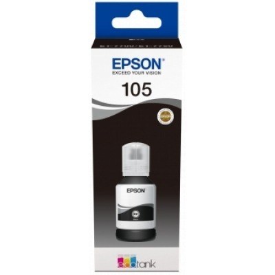 Epson 105 Negro - Botella de Tinta Pigmentada Original C13T00Q140