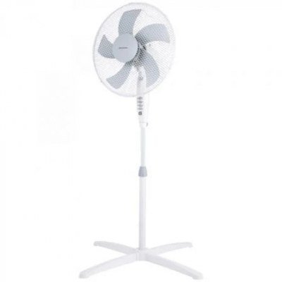 GRUNKEL VENTILADOR DE PIE 50W REGULABLE 3 VELOCIDADES BLANCO