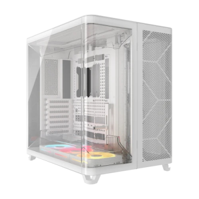 Corsair AIR 5400 LX-R RGB iCUE LINK Midi Tower Blanco