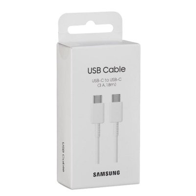 Cable samsung original ep - dx310jwegeu usb tipo c - usb tipo c blanco 1.8m