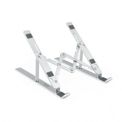 SOPORTE ELEVADOR PORTATIL/TABLET/LIBRO TQLRS0033-AL 11-15 PLATA