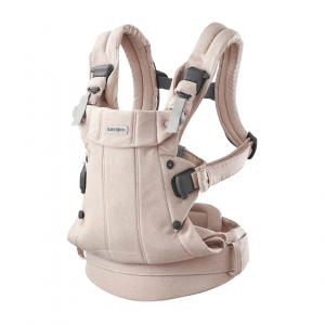 Mochila Porta Bebé Harmony BabyBjörn Woven Melange Rosa Claro