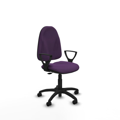 Algarra CP bali morado brazos fijos base poliamida ruedas nailon 50mm