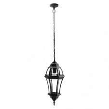 Colgante Exterior Aluminio Becrux 1xe27 Negro Ip44 Regx24x24 Cm