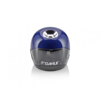Dahle 250 Afilalapices Electrico - Para Lapices de Ø 8mm - Gran Deposito Transparente - Alimentacion con Pilas AA - ColorAzul
