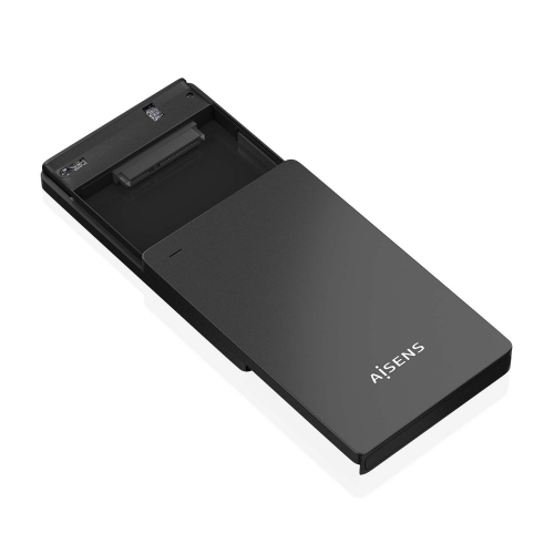 AISENS - Caja Externa 2.5 9.5mm SATA a USB-C USB3.1 Gen1, Negra