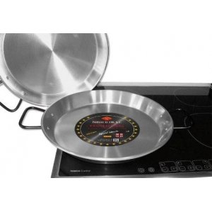 Paellera El Cid 85142, 42 cm, pulida, inducción