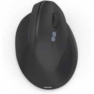Ratón inalámbrico Hama EWM-500R, óptico, ergonómico, mano derecha, 1800 DPi, negro
