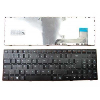 Teclado compatible para portátil LENOVO IdeaPad b50-10 / 100-15 / 100-15iby / frame negro / win 8