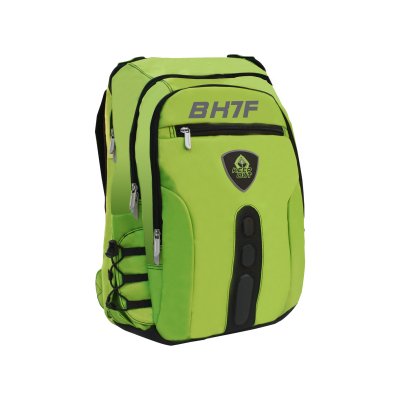 BK7F mochila Negro, Verde Imitación piel, Nylon