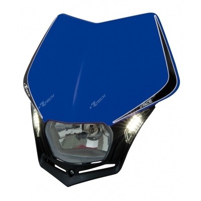 RACETECH V-Face Headlight Led Blue R-MASKBLNR009