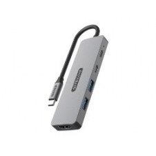 Docking Sitecom 5en1 USB-C a HDMI/PD/USB (CN-5502)