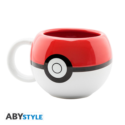 Taza 3d abystyle pokemon pokeball