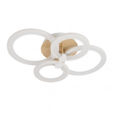 Plafon Sydney 76w 3000-4000-6500k Blanco/madera Clara 13,5x55x41cm 10260lm Remoto,regulable,memoria