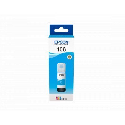Botella de Tinta Original Epson nº106/ Cian