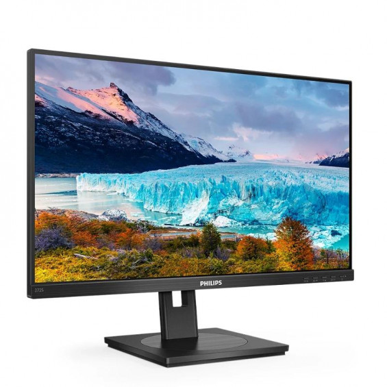 Monitor Philips 272S1AE/00, 27 pulgadas, Full HD, IPS, 75 Hz, 4 ms GtG, altura regulable, altavoces, HDMI, DisplayPort, clase D - imagen 2