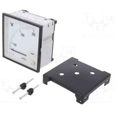 Voltímetro para Panel 0-300Vac Analogico 96x96x68mm