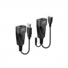 Lindy 42674 ampliador de red Transmisor y receptor de red Negro