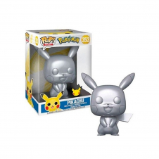 Funko pop jumbo pokemon s6 pikachu plateado efecto metalico 10pulgadas edicion especial exclusivo 59873