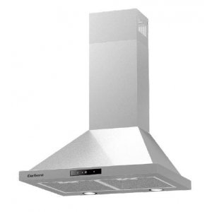 Campana decorativa de pared piramidal Corbero NEMRUT675X, 60 cm, 754 m3/h, clase A, 3 velocidades + intensiva, 69dB, filtro aluminio, 2 luces LED, acero inox