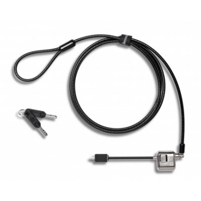 4X90H35558 cable antirrobo Negro, Acero inoxidable 1,83 m