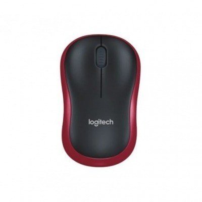 Ratón Inalámbrico Logitech M185 910-002240/ Hasta 1000 DPI/ Rojo