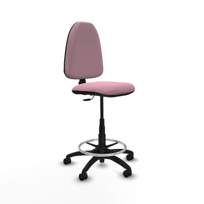 Taburete Aýna CP bali rosa base poliamida ruedas nailon 50mm