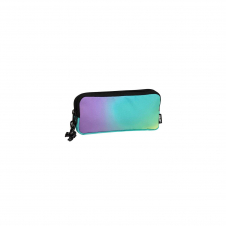 Milan Sunset Estuche Portatodo 3 Compartimentos - Tejido Resistente a las Roturas y Rasgaduras - Medidas 22x11x6.5cm - Color Turquesa