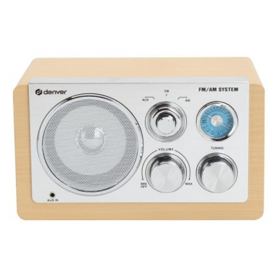 TR-63LW radio Personal Analógica Bamboo, Plata