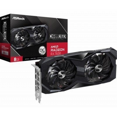 TARJETA GRÁFICA ASROCK RX 7600 CHALLENGER 8GB GDDR6